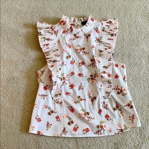 Floral Ruffle Top